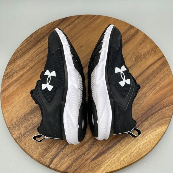 Under Armour Charged Assert 9 Shoes Womens Size 8.5 Black Running Comfort Gym - Picture 6 of 9